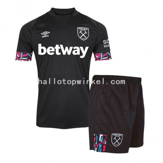 West Ham United Voetbalshirt Kleuters/Kids Uit Tenue 2022-2023 Korte Mouw
