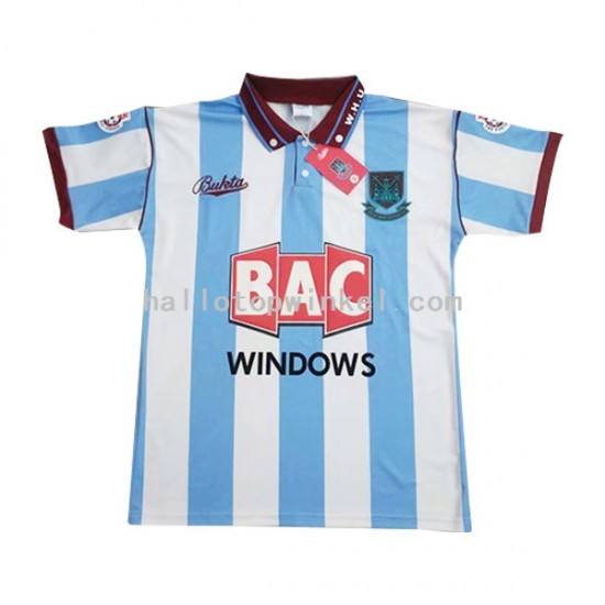 West Ham United Voetbalshirt Retro Heren Uit Tenue 1991-1992 Korte Mouw