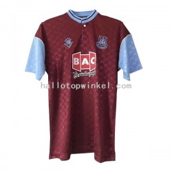 West Ham United Voetbalshirt Retro Heren Thuis Tenue 1989-1990 Korte Mouw