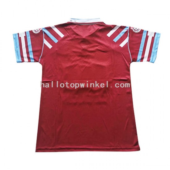 West Ham United Voetbalshirt Retro Heren Thuis Tenue 1991-1992 Korte Mouw
