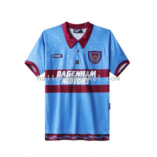 West Ham United Voetbalshirt Retro Heren Thuis Tenue 1995-1996 Korte Mouw