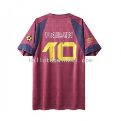 West Ham United Voetbalshirt Iron Maiden Retro Heren Uit Tenue 2010 Korte Mouw