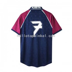 West Ham United Voetbalshirt Iron Maiden Retro Heren Thuis Tenue 1999 Korte Mouw