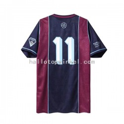 West Ham United Voetbalshirt Iron Maiden Retro Heren Thuis Tenue 2011 Korte Mouw