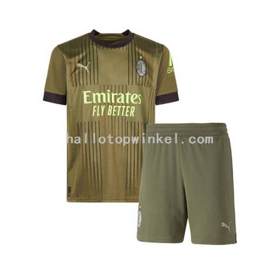 AC Milan Voetbalshirt Kleuters/Kids Derde Tenue 2022-2023 Korte Mouw