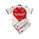 AS Monaco Voetbalshirt Kleuters/Kids Thuis Tenue 2022-2023 Korte Mouw