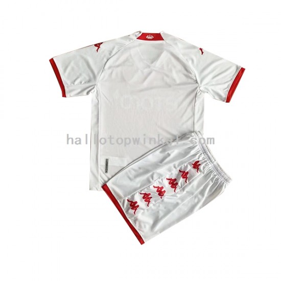 AS Monaco Voetbalshirt Kleuters/Kids Thuis Tenue 2022-2023 Korte Mouw