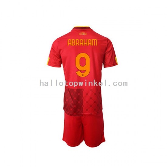 AS Roma Voetbalshirt Tammy Abraham 9 Kleuters/Kids Thuis Tenue 2022-2023 Korte Mouw