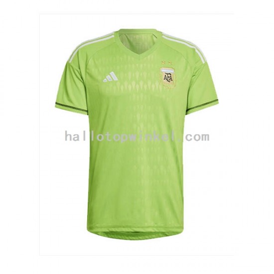 Argentinië Voetbalshirt Doelman Heren Uit Tenue WK 2022 Korte Mouw