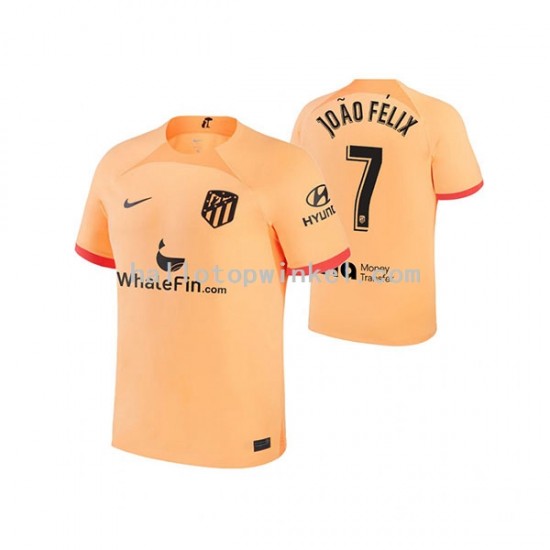 Atlético Madrid Voetbalshirt Joao Felix 7 Heren Derde Tenue 2022-2023 Korte Mouw