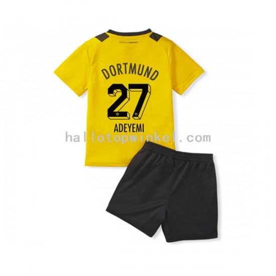 Borussia Dortmund Voetbalshirt Karim Adeyemi 27 Kleuters/Kids Thuis Tenue 2022-2023 Korte Mouw