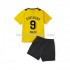 Borussia Dortmund Voetbalshirt Sebastien Haller 9 Kleuters/Kids Thuis Tenue 2022-2023 Korte Mouw
