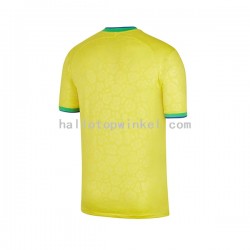Brazilië Voetbalshirt Heren Thuis Tenue WK 2022 Korte Mouw