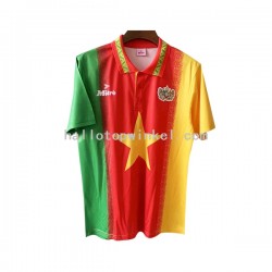 Kameroen Voetbalshirt Retro Heren Thuis Tenue 1994 Korte Mouw