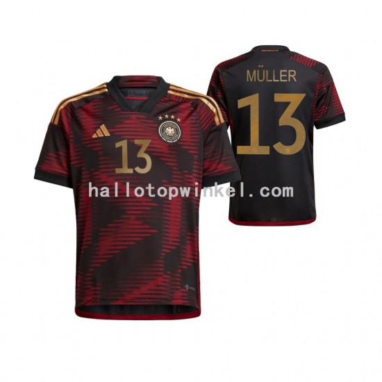 Duitsland Voetbalshirt Thomas Muller 13 Heren Uit Tenue WK 2022 Korte Mouw