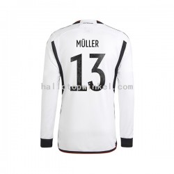 Duitsland Voetbalshirt Thomas Muller 13 Heren Thuis Tenue WK 2022 Lange Mouw