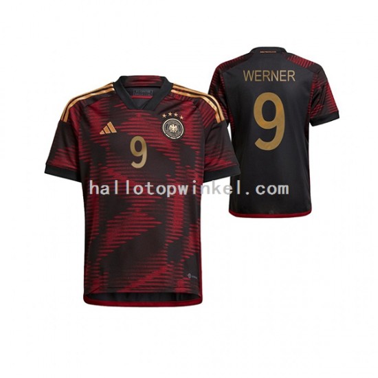 Duitsland Voetbalshirt Timo Werner 9 Heren Uit Tenue WK 2022 Korte Mouw