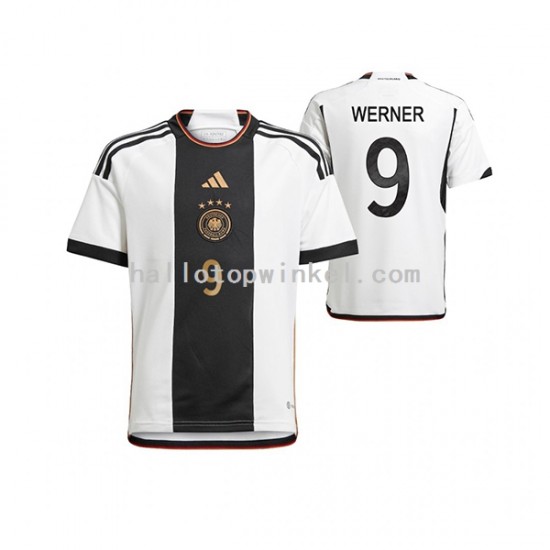 Duitsland Voetbalshirt Timo Werner 9 Heren Thuis Tenue WK 2022 Korte Mouw