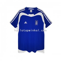 Griekenland Voetbalshirt Retro Heren Uit Tenue 2004 Korte Mouw