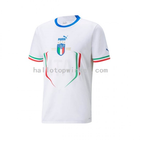 Italië Voetbalshirt Heren Uit Tenue 2022-2023 Korte Mouw