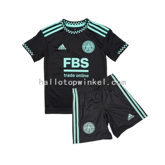 Leicester City Voetbalshirt Kleuters/Kids Uit Tenue 2022-2023 Korte Mouw