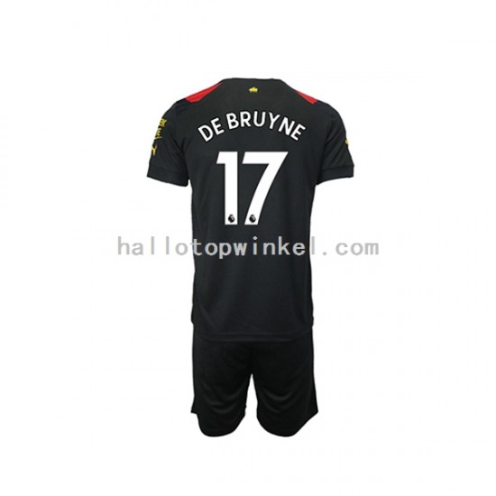 Manchester City Voetbalshirt De Bruyne 17 Kleuters/Kids Uit Tenue 2022-2023 Korte Mouw