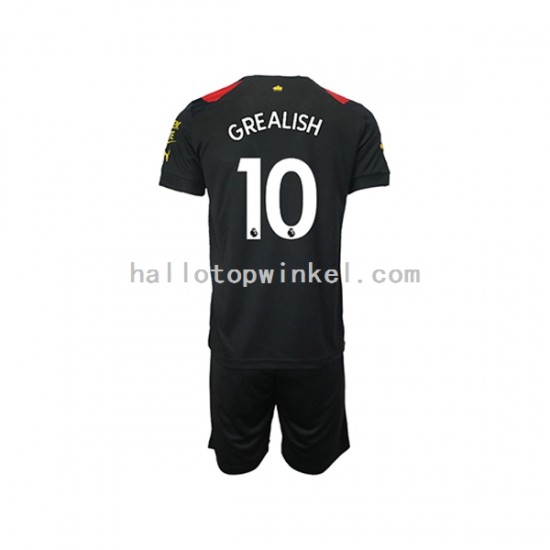 Manchester City Voetbalshirt Grealish 10 Kleuters/Kids Uit Tenue 2022-2023 Korte Mouw