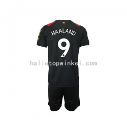 Manchester City Voetbalshirt Haaland 9 Heren Kleuters/Kids Uit Tenue 2022-2023 Korte Mouw