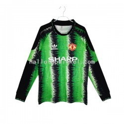 Manchester United Voetbalshirt 1990-1991 Doelman Retro Heren Thuis Tenue Lange Mouw