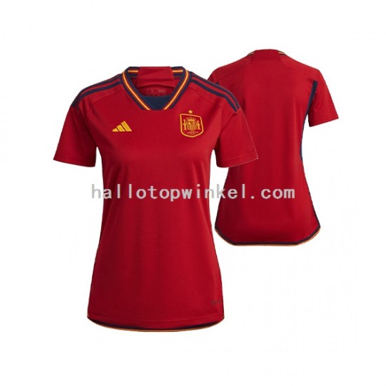 Spanje Voetbalshirt Dames Thuis Tenue WK 2022 Korte Mouw