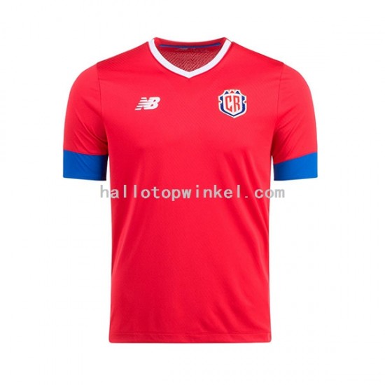 Costa Rica Voetbalshirt Heren Thuis Tenue WK 2022 Korte Mouw
