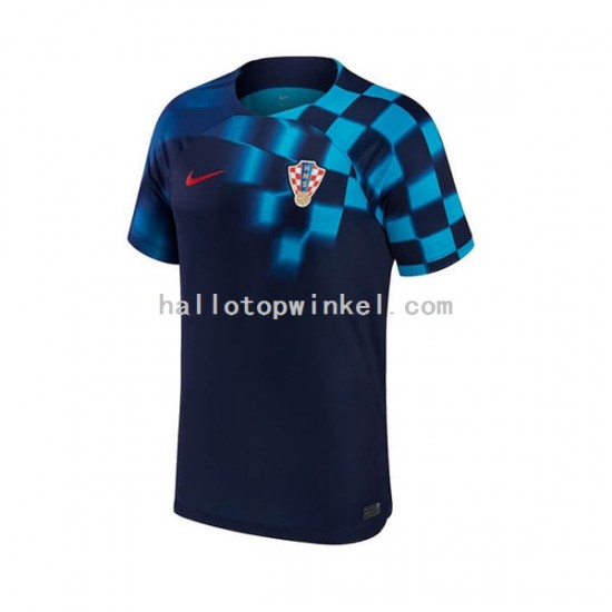 Kroatië Voetbalshirt Heren Uit Tenue WK 2022 Korte Mouw