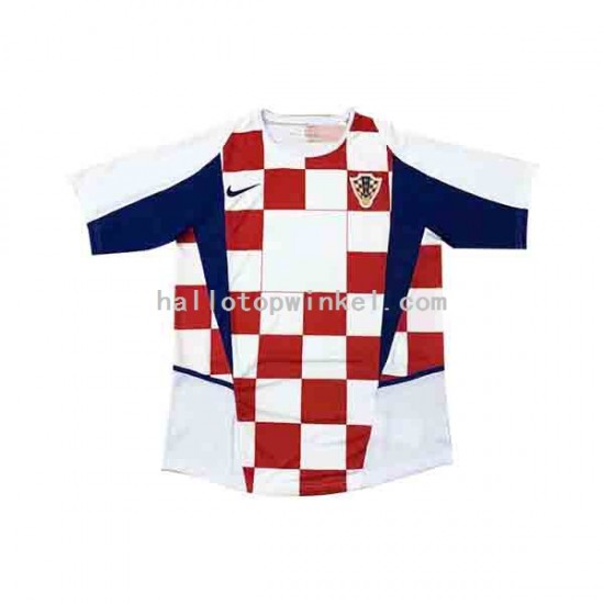 Kroatië Voetbalshirt 2002 Heren Thuis Tenue Korte Mouw