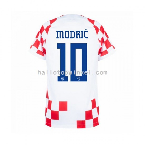 Kroatië Voetbalshirt Modrić 10 Heren Thuis Tenue WK 2022 Korte Mouw