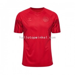 Denemarken Voetbalshirt Heren Thuis Tenue WK 2022 Korte Mouw