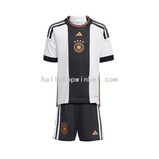 Duitsland Voetbalshirt Kleuters/Kids Thuis Tenue WK 2022 Korte Mouw