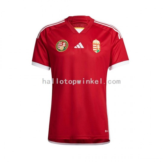 Hongarije Voetbalshirt Heren Thuis Tenue 2022 Korte Mouw