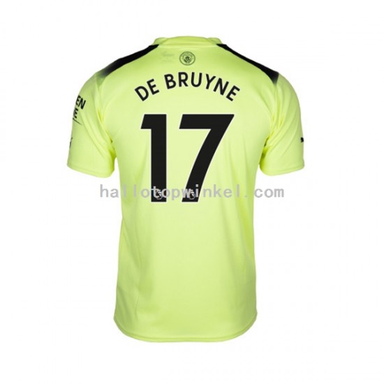 Manchester City Voetbalshirt De Bruyne 17 Heren Derde Tenue 2022-2023 Korte Mouw