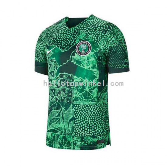 Nigeria Voetbalshirt Heren Thuis Tenue 2022 Korte Mouw