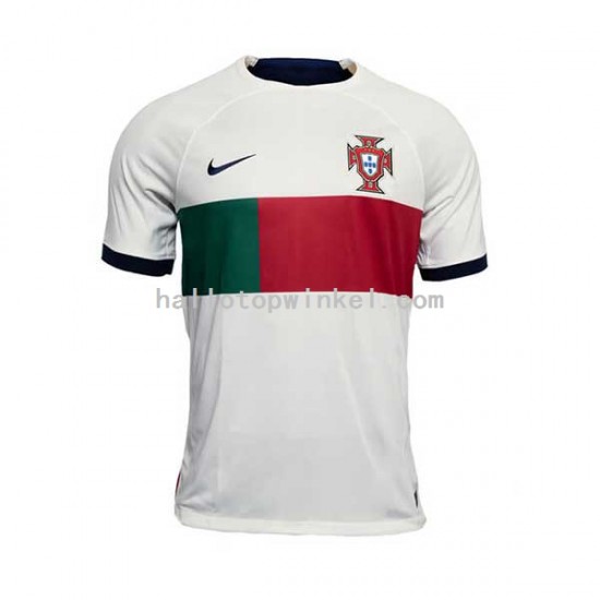 Portugal Voetbalshirt Heren Uit Tenue WK 2022 Korte Mouw