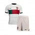 Portugal Voetbalshirt Kleuters/Kids Uit Tenue WK 2022 Korte Mouw