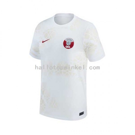 Qatar Voetbalshirt Heren Uit Tenue WK 2022 Korte Mouw