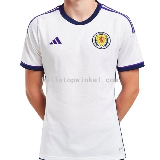 Schotland Voetbalshirt Heren Uit Tenue 2022 Korte Mouw