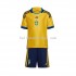 Zweden Voetbalshirt Kleuters/Kids Thuis Tenue 2022 Korte Mouw
