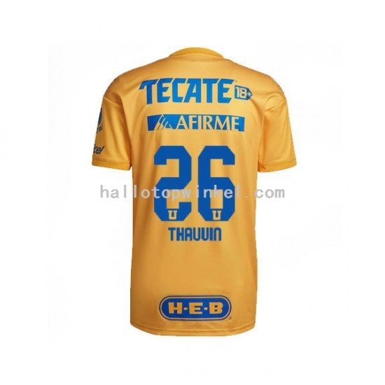 Tigres UANL Voetbalshirt Florian Thauvin 26 Heren Thuis Tenue 2022-2023 Korte Mouw