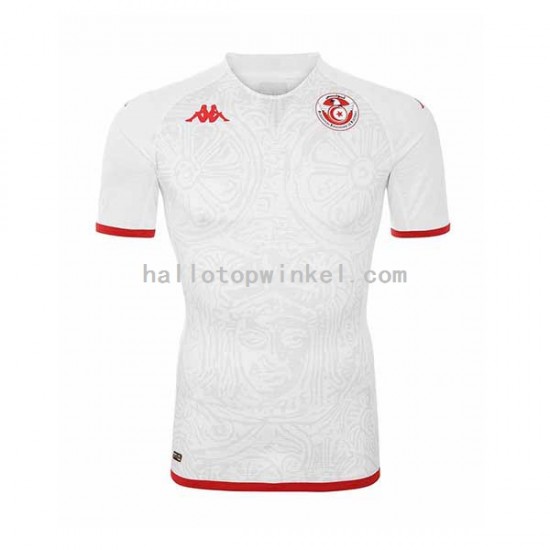 Tunesië Voetbalshirt Heren Uit Tenue WK 2022 Korte Mouw