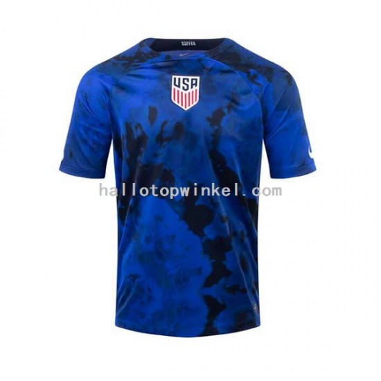 USA Voetbalshirt Heren Uit Tenue WK 2022 Korte Mouw