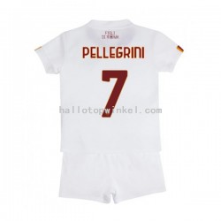 AS Roma Voetbalshirt Lorenzo Pellegrini 7 Kleuters/Kids Uit Tenue 2022-2023 Korte Mouw
