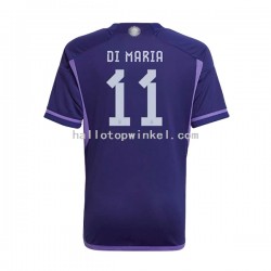 Argentinië Voetbalshirt Di Maria 11 Heren Uit Tenue WK 2022 Korte Mouw