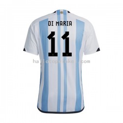 Argentinië Voetbalshirt Di Maria 11 Heren Thuis Tenue WK 2022 Korte Mouw
